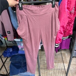 Free People Mauve Pull-On Draped Pocket Leggings